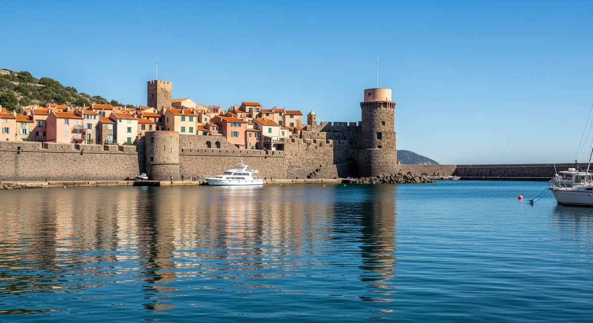 Château royal de Collioure vu depuis le port