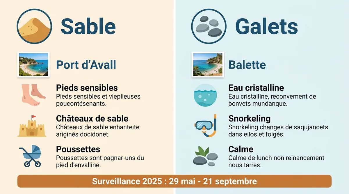 Comparatif plages sable ou galets Collioure guide choix