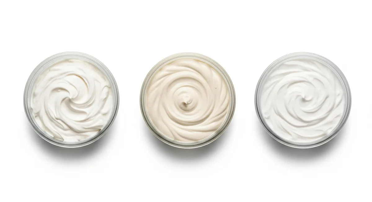 Comparatif textures mascarpone tofu soyeux crème coco