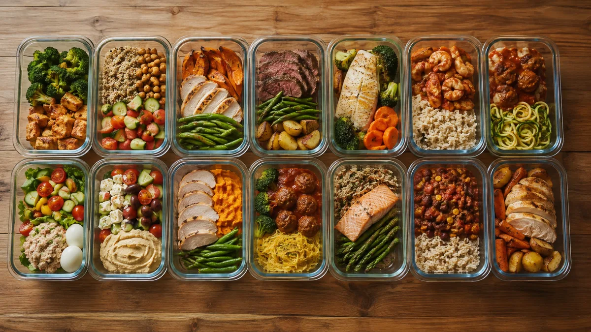 Planning de menus économiques équilibrés sur sept jours